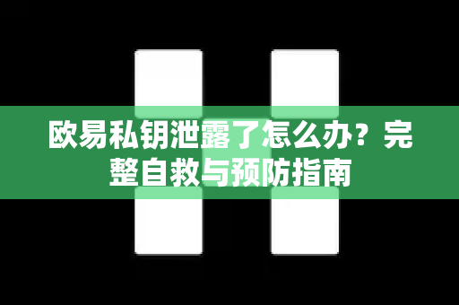 欧易私钥泄露了怎么办？完整自救与预防指南